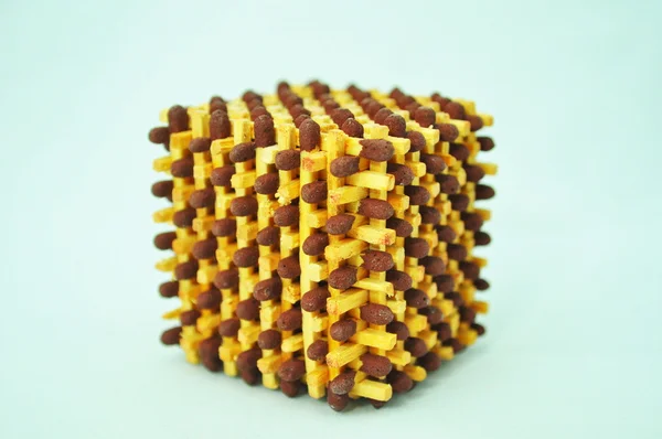Piccolo cubo di fiammifero — Foto Stock