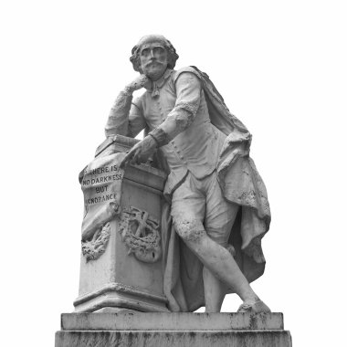 Shakespeare statue clipart