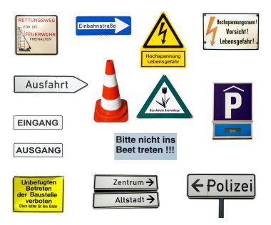 German signs clipart
