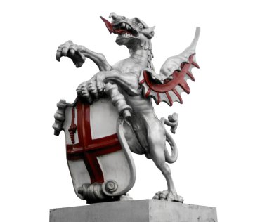 St George and the dragon clipart