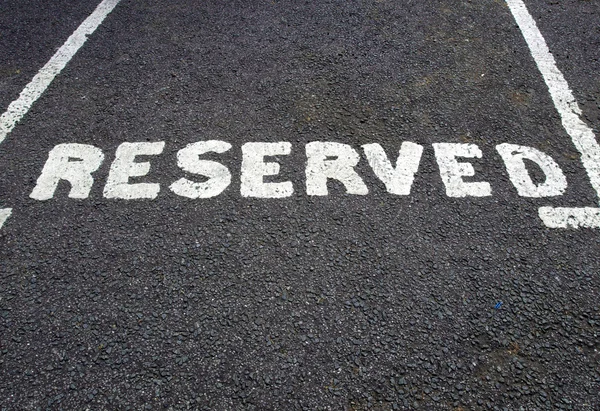 Reserved parking sign — Stock Photo, Image