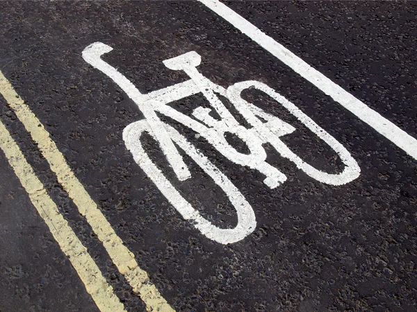 Señal de carril bicicleta — Foto de Stock