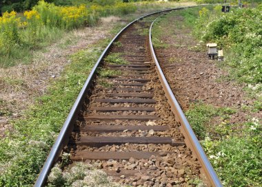 Railway railroad tracks clipart