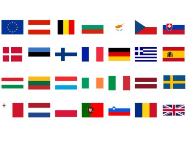 European flags clipart