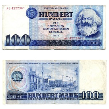 DDR banknote clipart