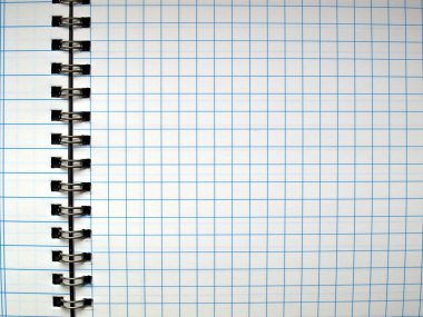 Blank notebook page clipart