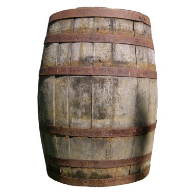 Wooden barrel cask clipart