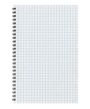 Blank notebook page clipart