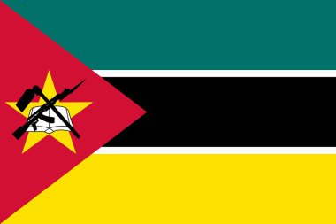 de nationale vlag van mozambique