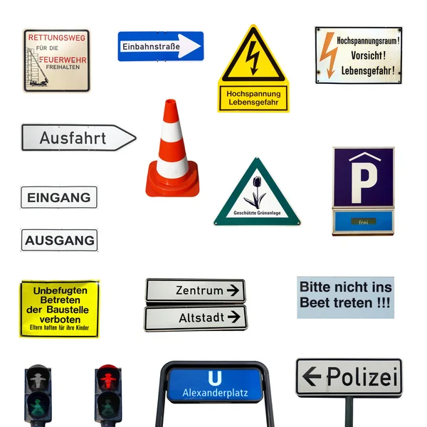 Немецкие знаки — стоковое фото