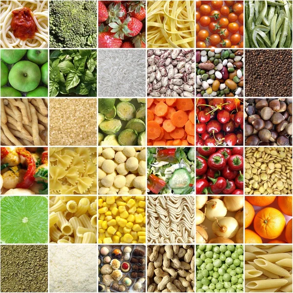 Koláž potravin — Stock fotografie