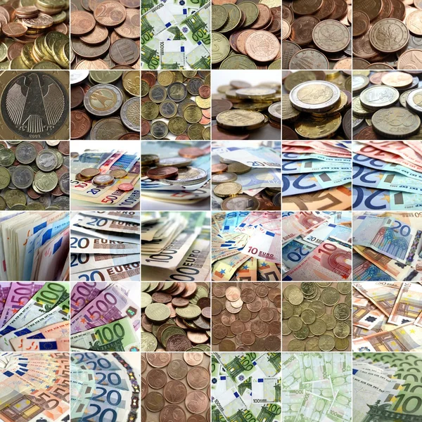 Geld-Collage — Stockfoto