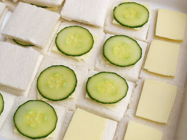 Cucumber sandwich — Stock Photo, Image