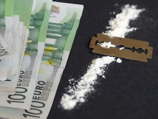 Droga de cocaína — Fotografia de Stock