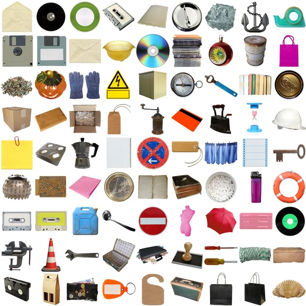 Πολλά αντικείμενα που απομονώνονται — Φωτογραφία Αρχείου