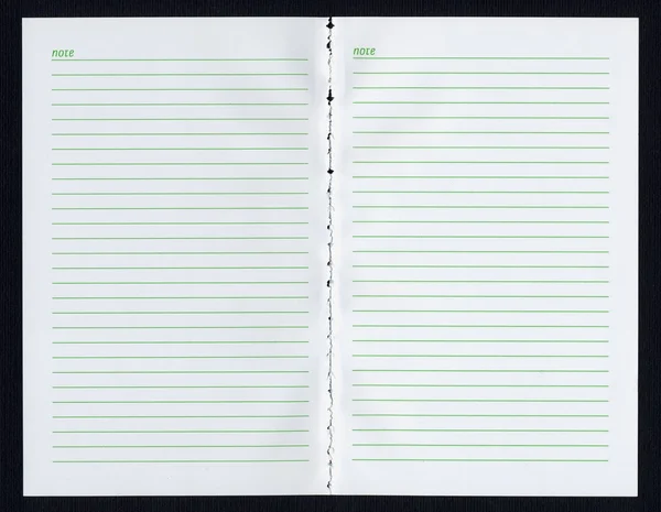 Oldal üres notebook — Stock Fotó