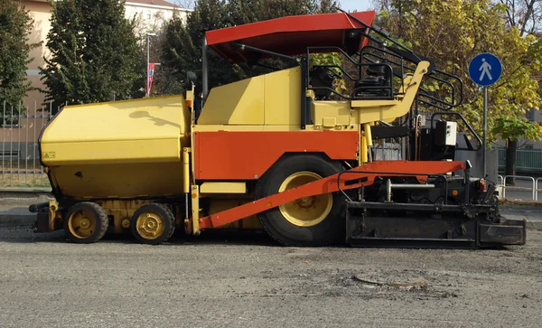 Máquina de asfalto — Fotografia de Stock