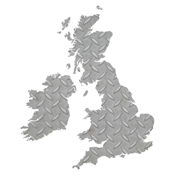 Карта Великобритании — стоковое фото
