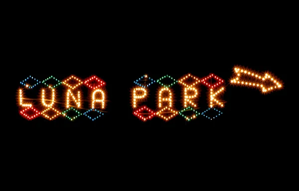 Luna-Park-Schild — Stockfoto