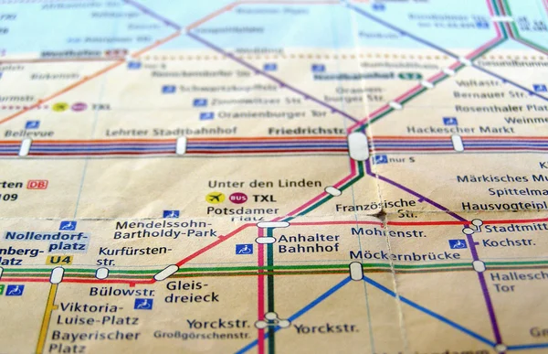 Fekvése megjelenítése berlin térképén — Stock Fotó