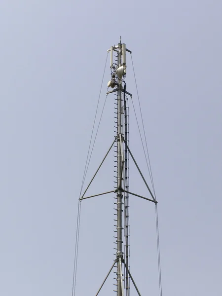 Telecomunicações torre aérea — Fotografia de Stock
