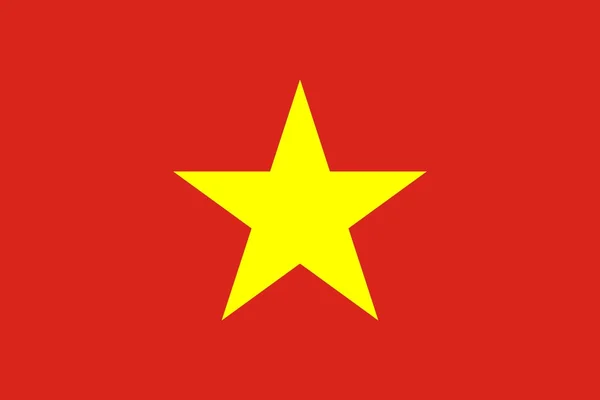 Die Nationalflagge Vietnams — Stockfoto