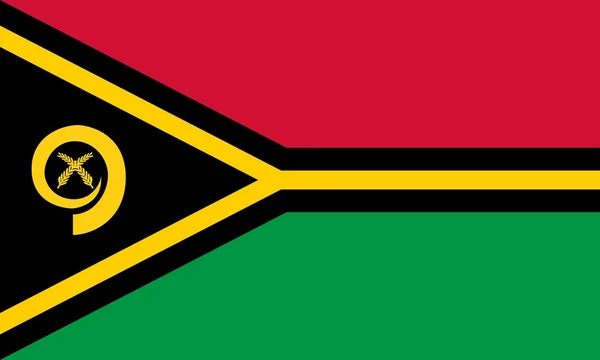Die Nationalflagge von Vanuatu — Stockfoto