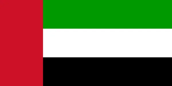 La bandera nacional de Emiratos Árabes Unidos — Foto de Stock