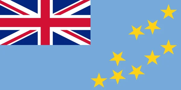 Bandeira nacional de Tuvalu — Fotografia de Stock