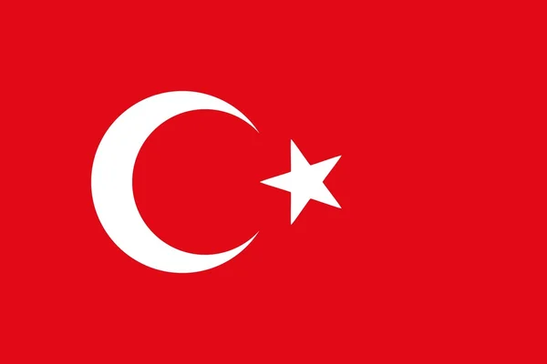 The national flag of Turkey — Stock Photo, Image