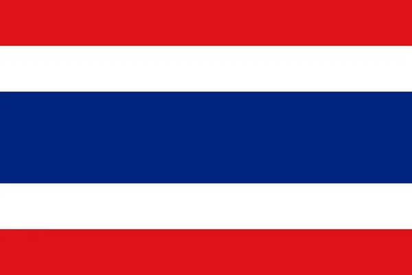 La bandera nacional de Tailandia — Foto de Stock