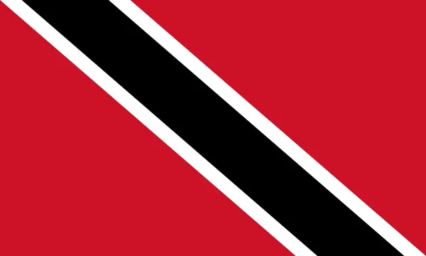 Государственный флаг Тринидада и Тобаго — стоковое фото
