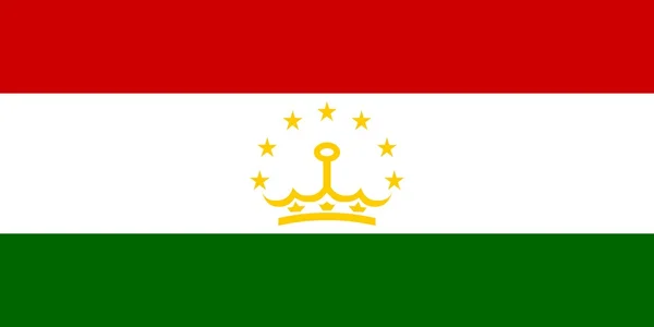 Bandeira nacional de Tajikistan — Fotografia de Stock
