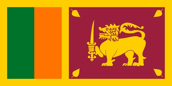 Flaga narodowa sri Lanki — Zdjęcie stockowe