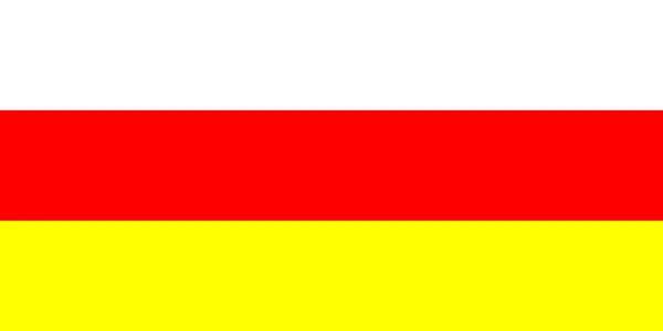 Le drapeau national de l'Ossétie du Sud — Photo