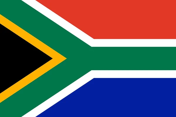 Die südafrikanische Nationalflagge — Stockfoto