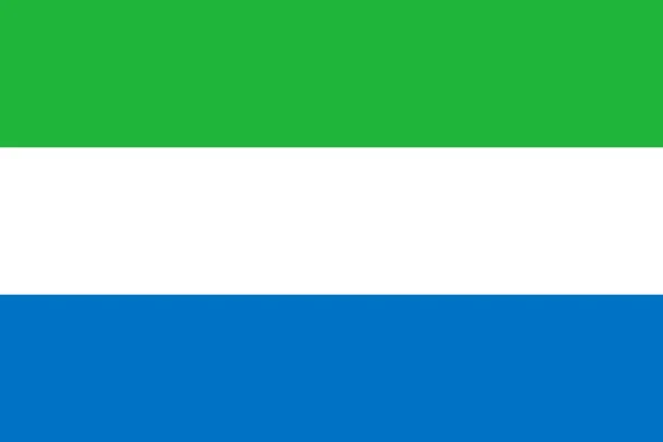 La bandiera nazionale della Sierra Leone — Foto Stock