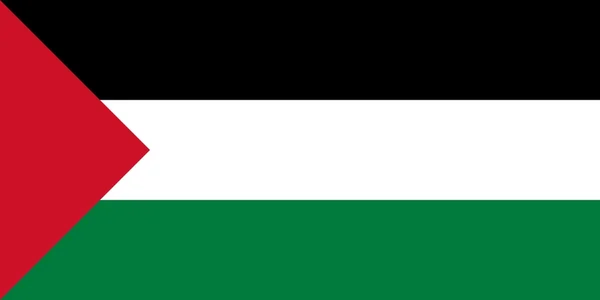 De nationale vlag van Palestina — Stockfoto