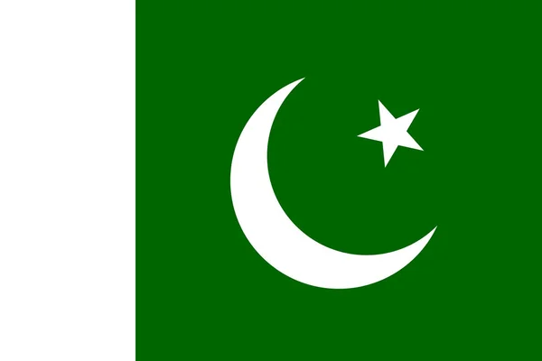 Národní vlajka Pákistánu — Stock fotografie