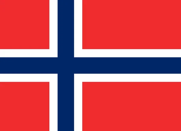 Norges nationella flagga — Stockfoto