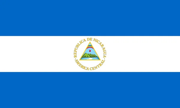 Národní vlajka Nikaraguy — Stock fotografie