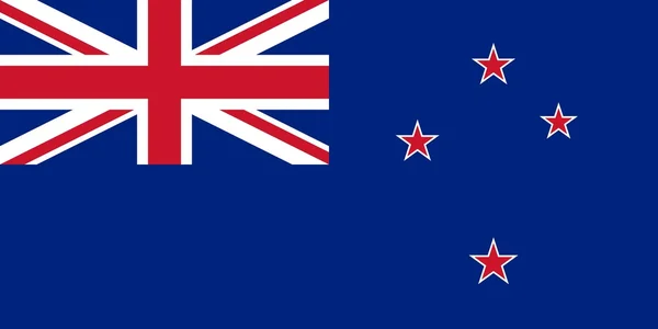 Bandeira nacional de New Zealand — Fotografia de Stock