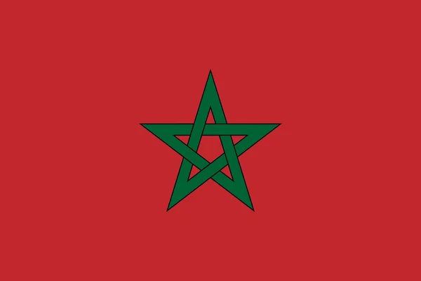 Národní vlajka Maroka — Stock fotografie