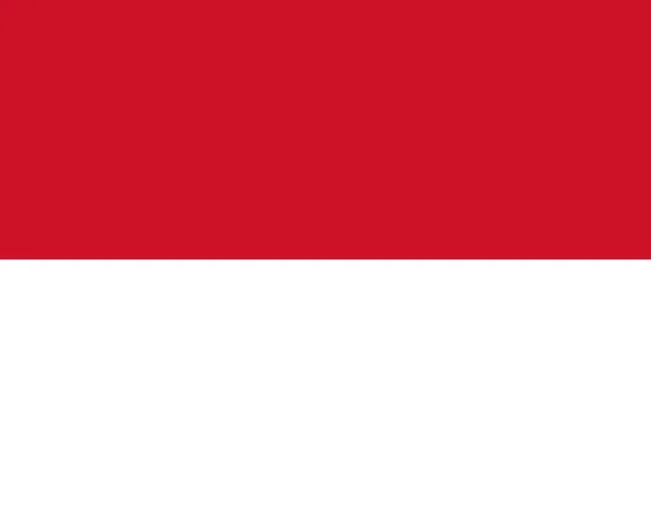 Bandeira nacional de Monaco — Fotografia de Stock