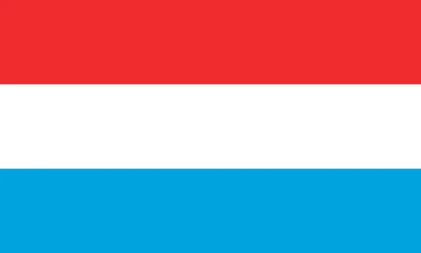 Die Nationalflagge Luxemburgs — Stockfoto