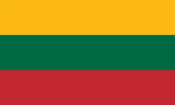 La bandiera nazionale della Lituania — Foto Stock