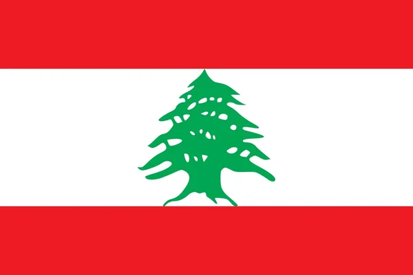 Den nationella flaggan i Libanon — Stockfoto