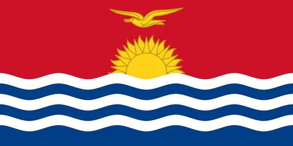 De nationale vlag van kiribati — Stockfoto