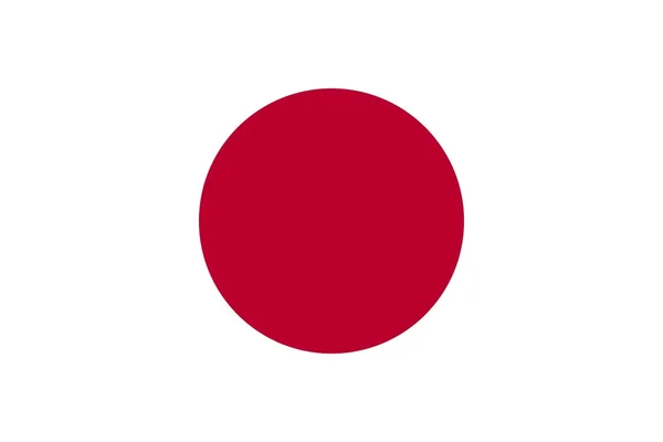 Die Nationalflagge Japans — Stockfoto