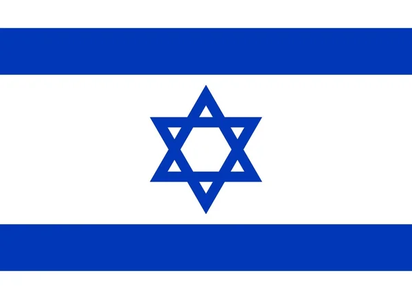 The national flag of Israel — Stock Photo, Image